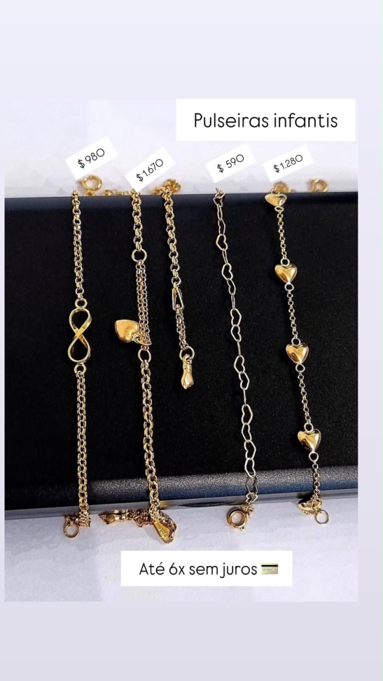 PULSEIRAS INFANTIS 18K