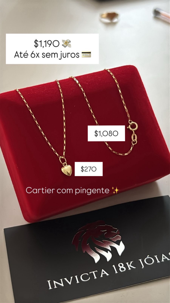 corrente feminina 18K