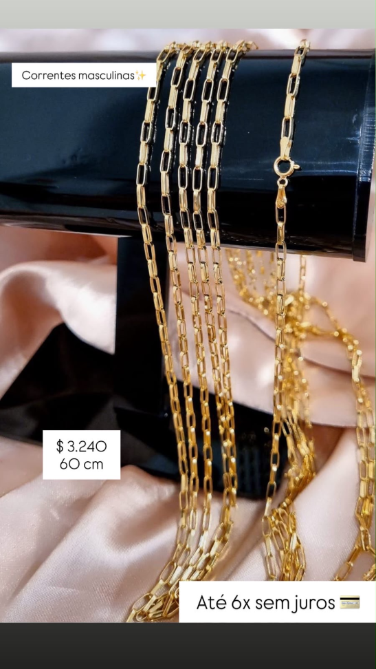 CORRENTES MASCULINAS 18K