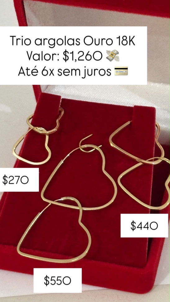 ARGOLA CORAÇÃO FINA
