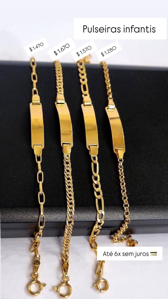 PULSEIRAS INFANTIS 18K