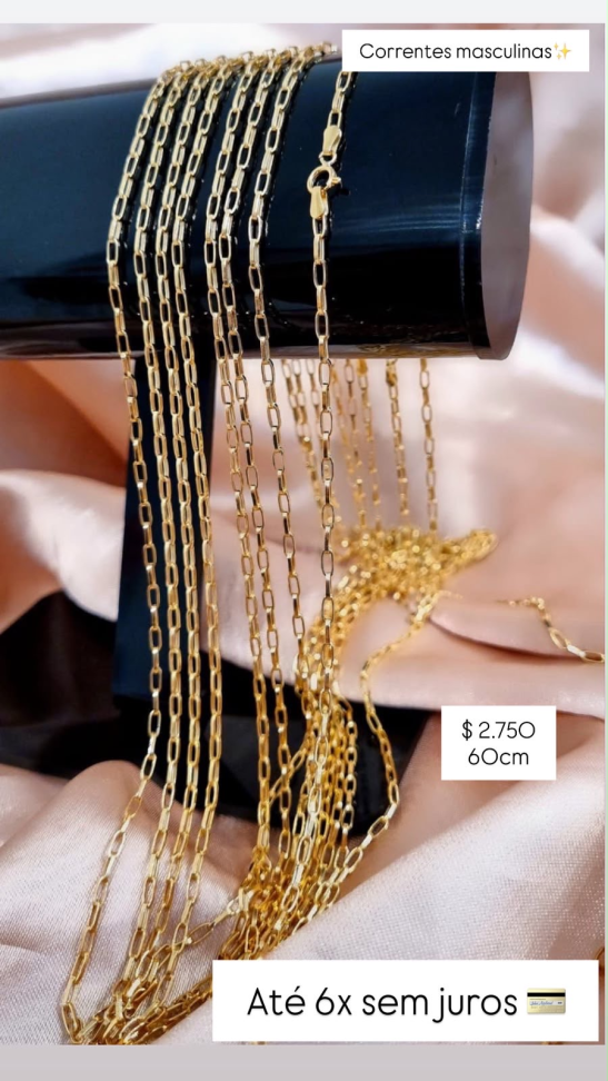 CORRENTES MASCULINAS 18K