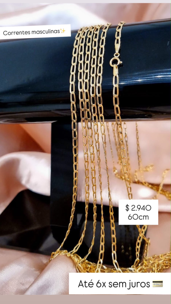 CORRENTES MASCULINAS 18K