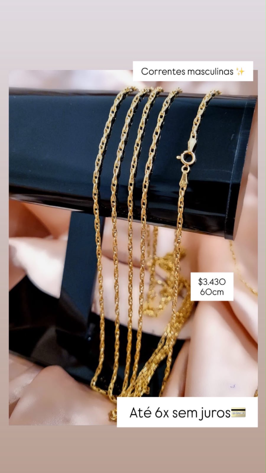 CORRENTES MASCULINAS 18K
