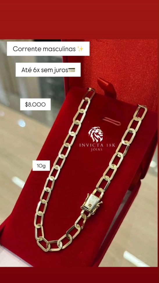 CORRENTE MASCULINA 18K