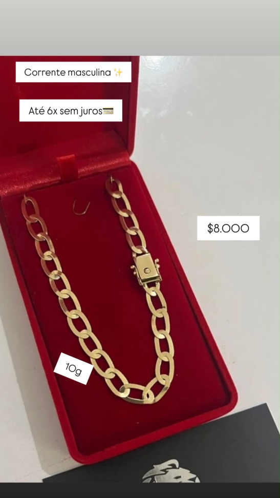 CORRENTE MASCULINA 18K