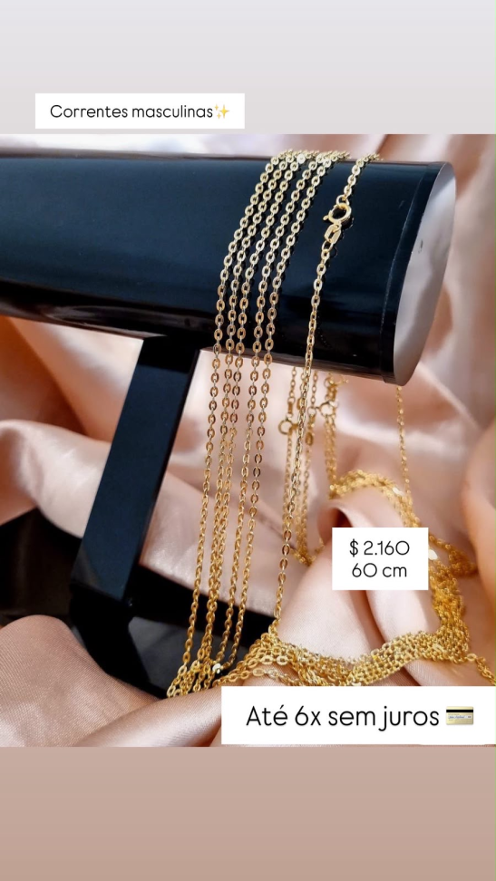 CORRENTES MASCULINAS 18K
