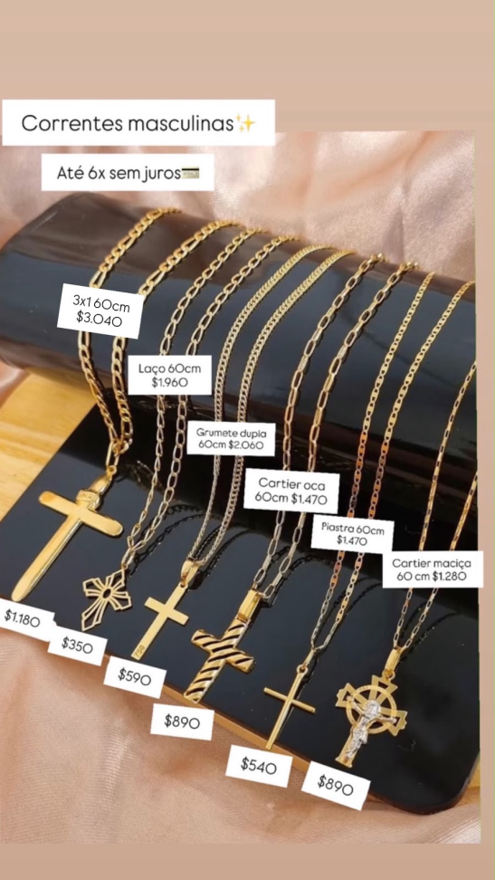 CORRENTES MASCULINAS 18K