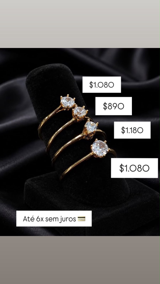 ANÉIS COM PEDRA