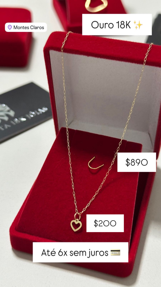 corrente feminina 18K