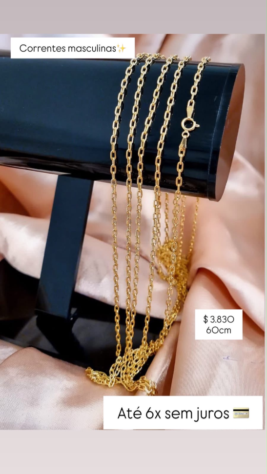 CORRENTES MASCULINAS 18K