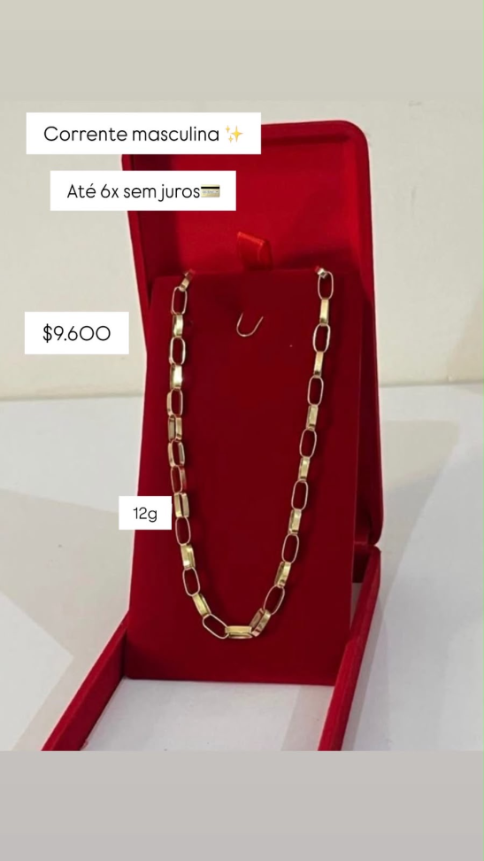 CORRENTE MASCULINA 18K