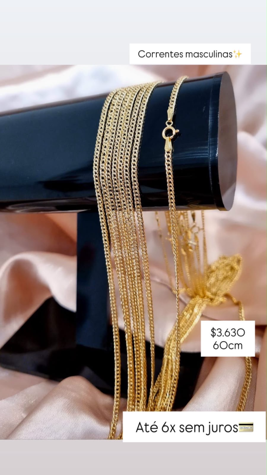CORRENTES MASCULINAS 18K