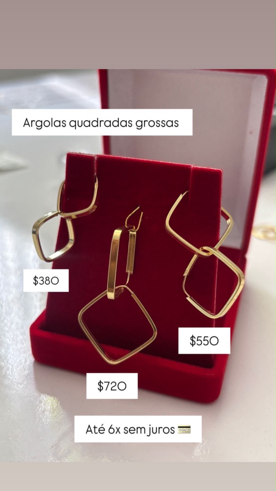 ARGOLAS QUADRADAS GROSSAS