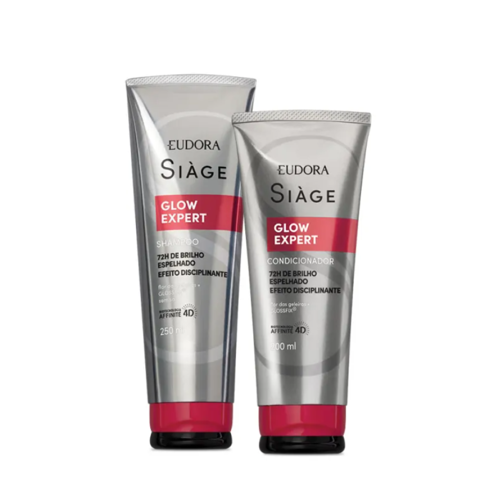 Combo Siàge Glow Expert: Shampoo 250ml + Condicionador 200ml