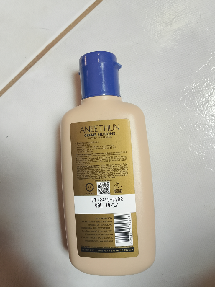 Creme Silicone Brilho Linha A 90mL