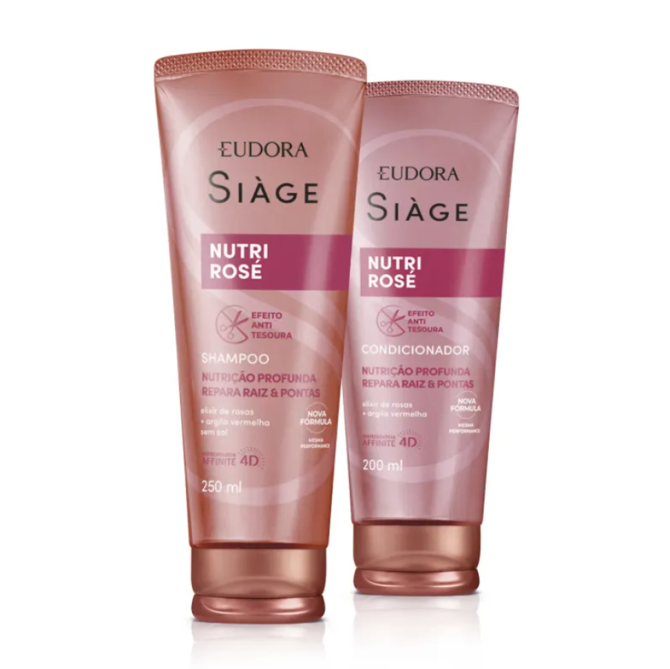 Combo Siàge Nutri Rosé: Shampoo 250ml + Condicionador 200ml
