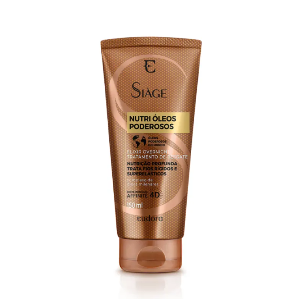 Elixir Capilar Tratamento Overnight Siàge Nutri Óleos Poderosos 150ml