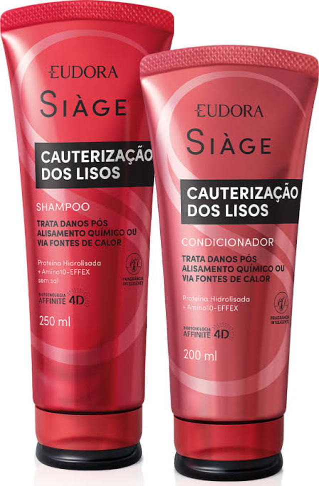 Combo Siàge Cauterização dos lisos: Shampoo 250ml + Condicionador 200ml