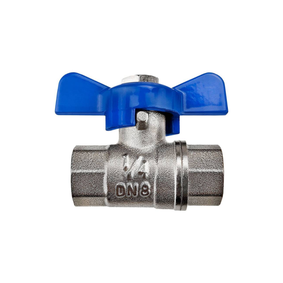 MINI REGISTRO COM CONEXAO FEMEA 1/4" X FEMEA 1/4