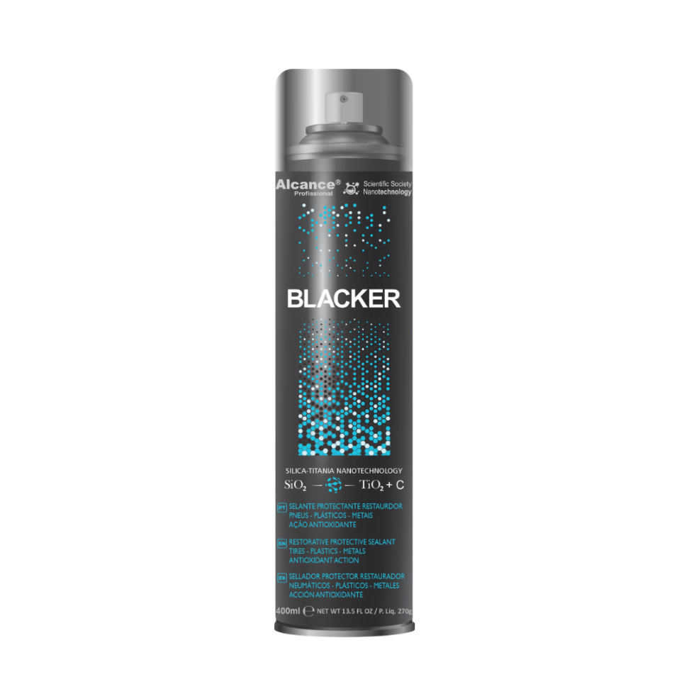 BLACKER - 400ML -CERAMIC COATING- SELANTE REVESTIMENTO/PNEUS/PLASTICOS/METAIS/VERNIZ ALCANCE