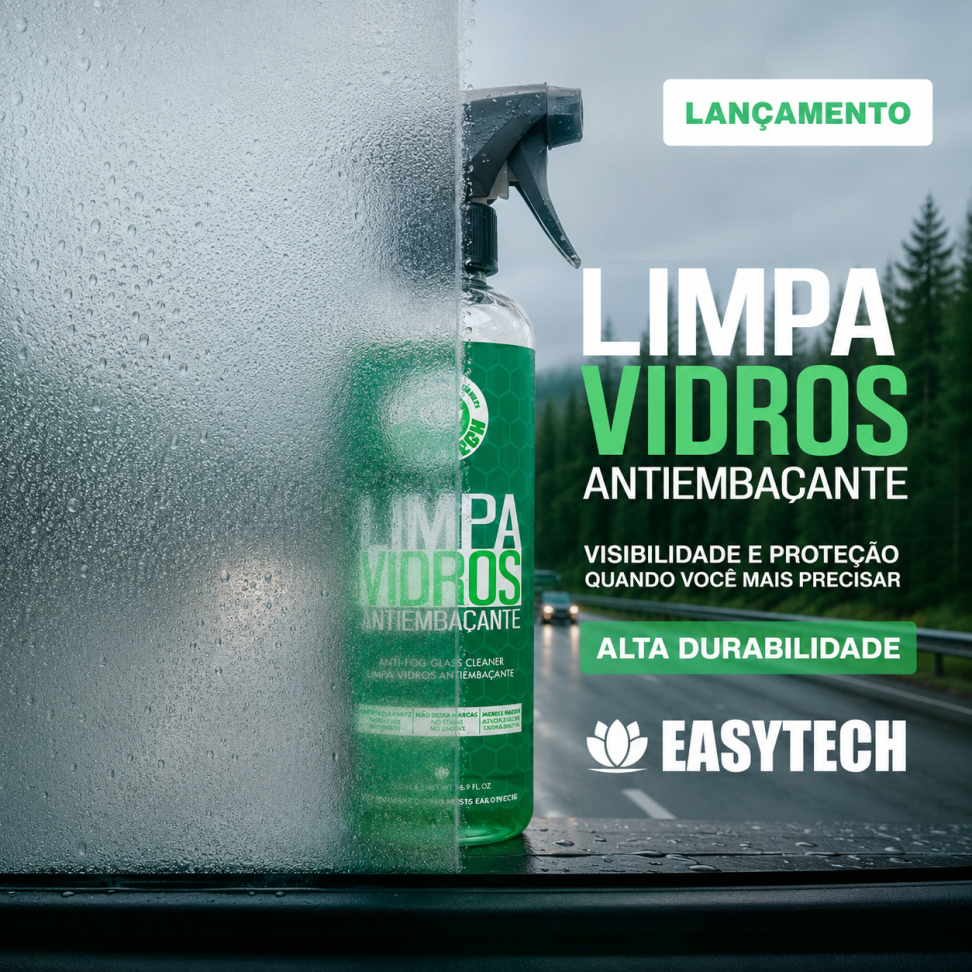 Limpador de Vidros Antiembaçante 500ml Easytech