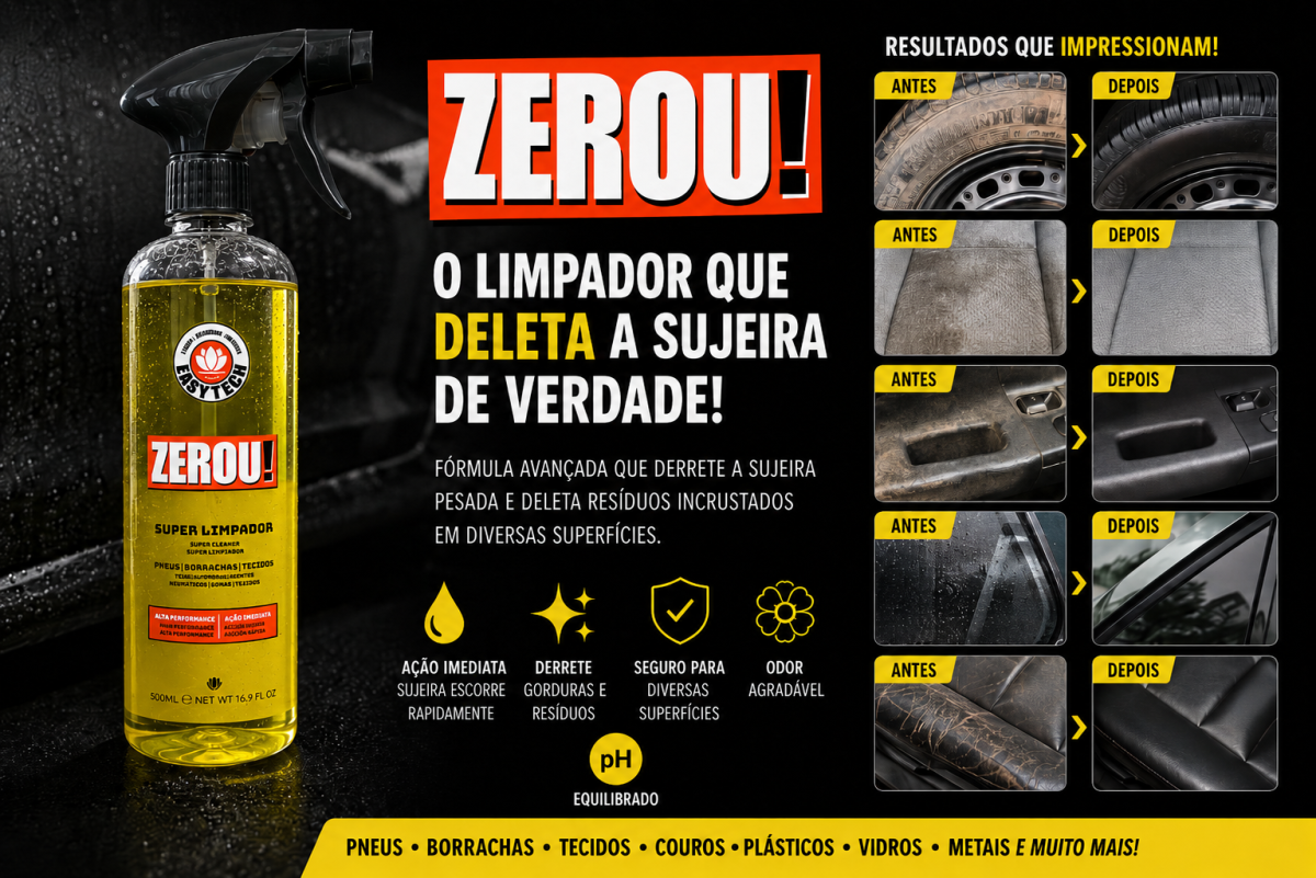 Limpador Multissuperfícies Zerou 500ml Easytech