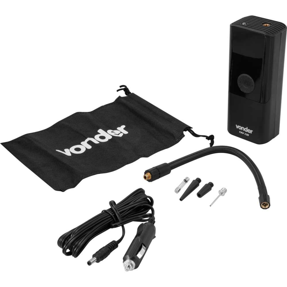 COMPRESSOR AUTO 12V PORTATIL VONDER - #4