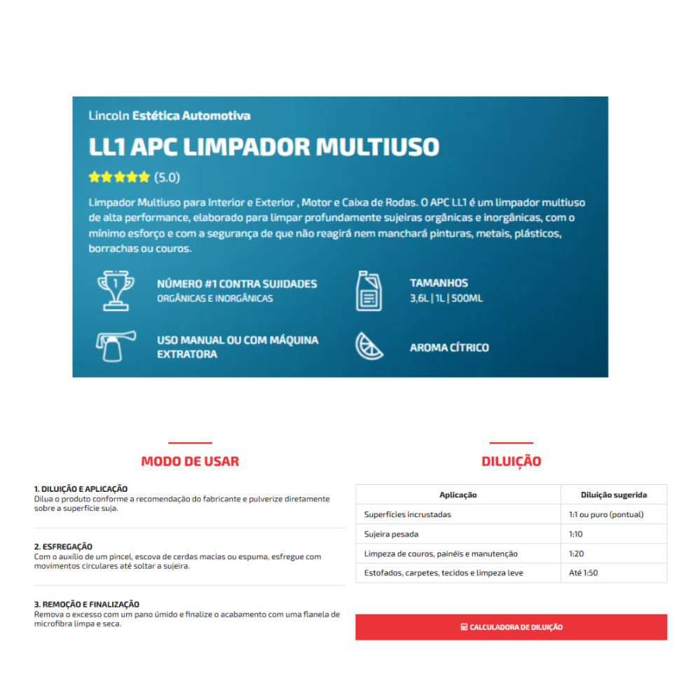 LL1 LIMPADOR APC MULTIUSO 1L  LINCOLN - #2