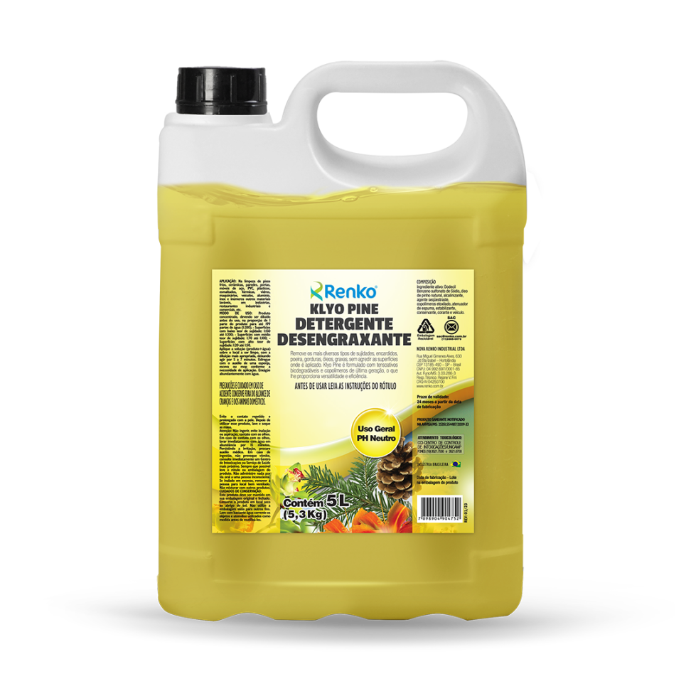 Klyo pine Detergente Desengraxante 5L - Renko