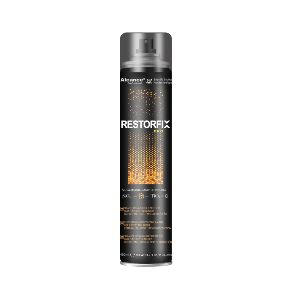 RESTORFIX 400ML - SELANTE RESTAURADOR PLASTICOS E BORRACHAS EXTERNO  ALCANCE