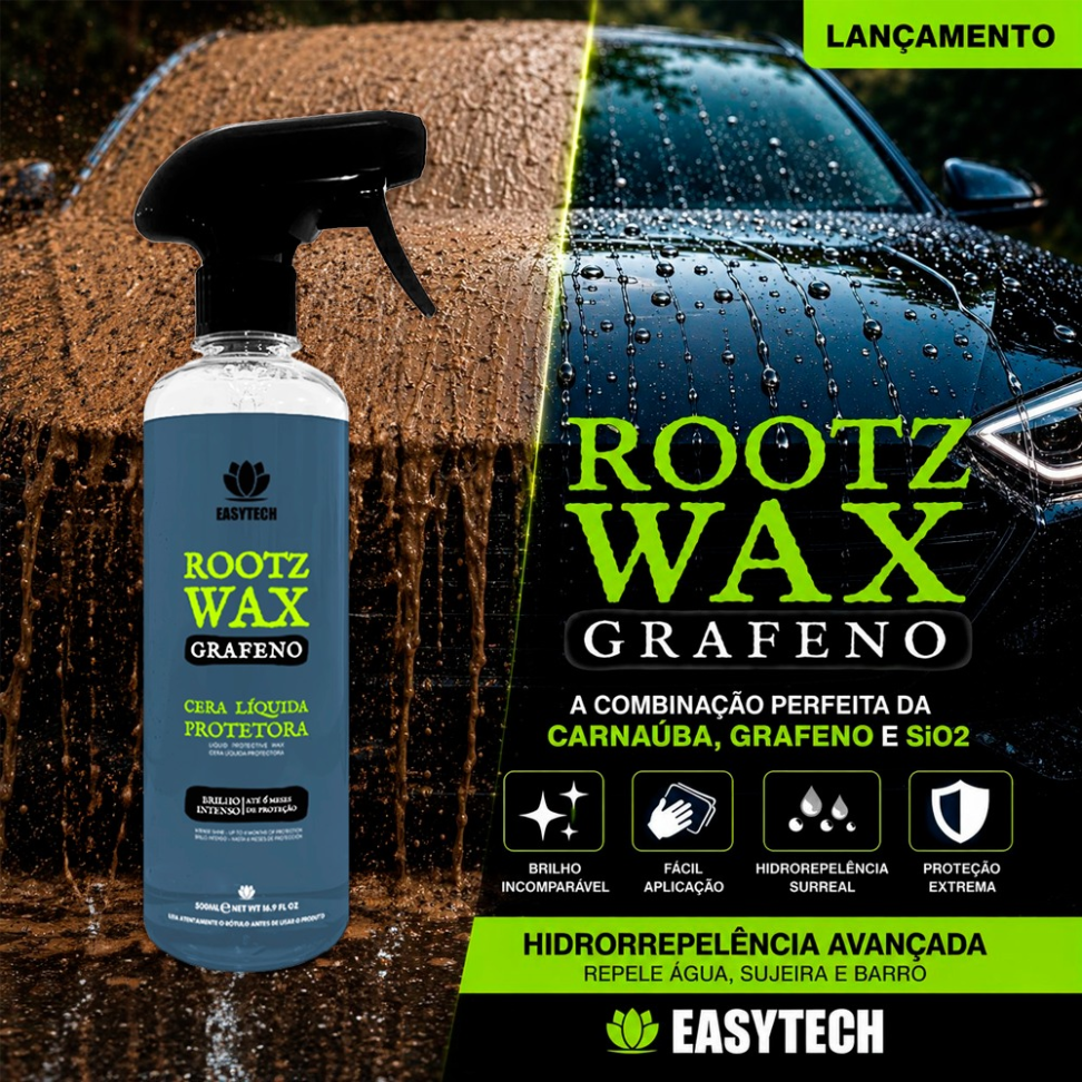 Cera Spray com Grafeno Rootz Wax 500ml Easytech