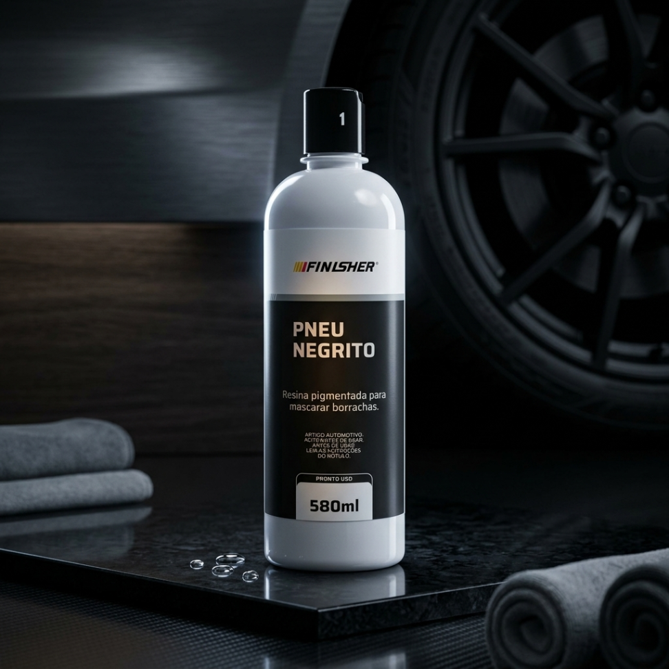 Revitalizador de Pneus Pretinho Pneus Negrito - 580 ml – Finisher