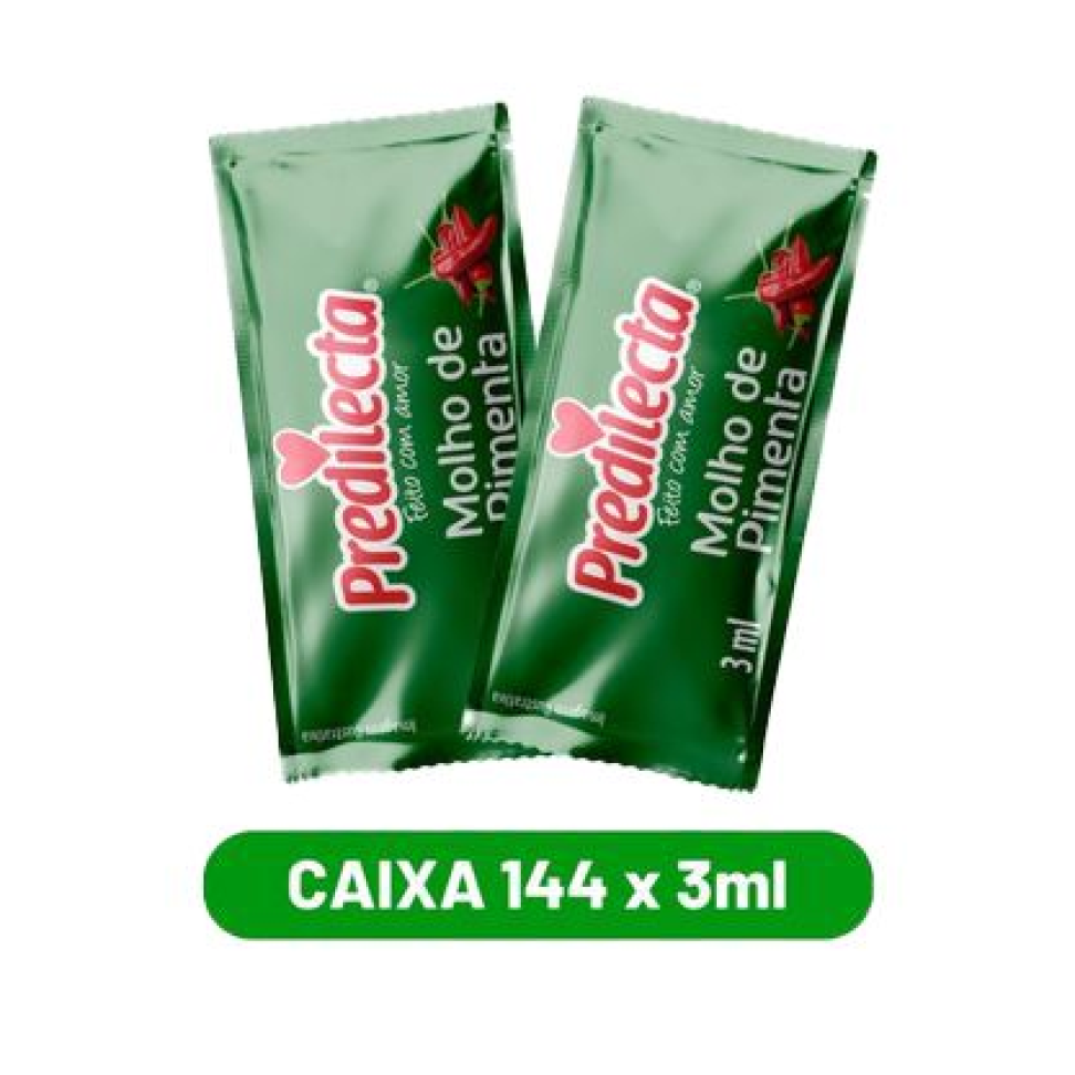 MOLHO PIMENTA 144X3ML PREDILECTA SACHET