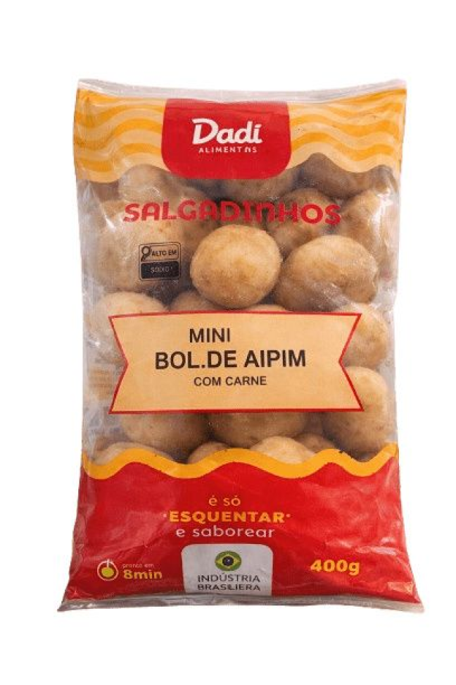 SALG BOLINHO AIPIM C/CARNE 400G DAD PRE FRITO