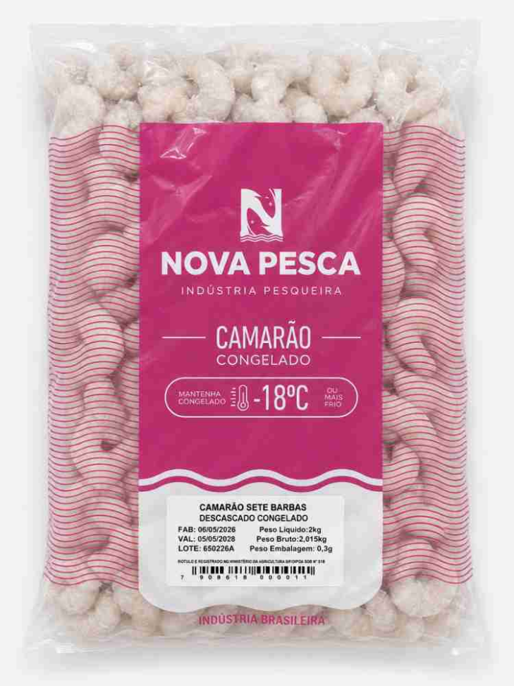 CAMARAO CG S/C 7 BARBAS 2KG N.PESCA GLAZIER 3/4
