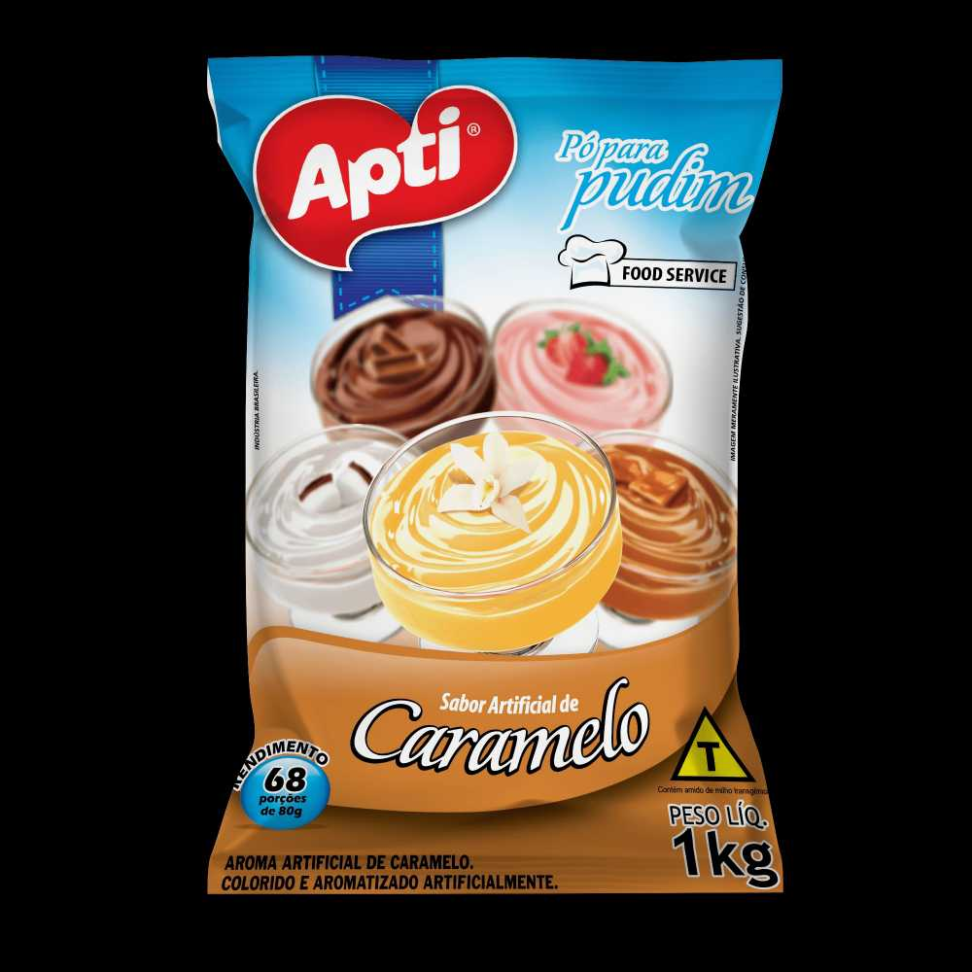 PUDIM PO 1KG APTI CARAMELO