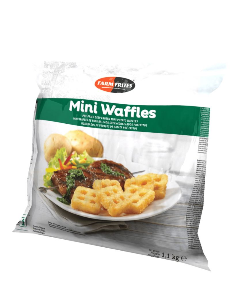 BATATA MINI WAFFLE 1.1KG FARM