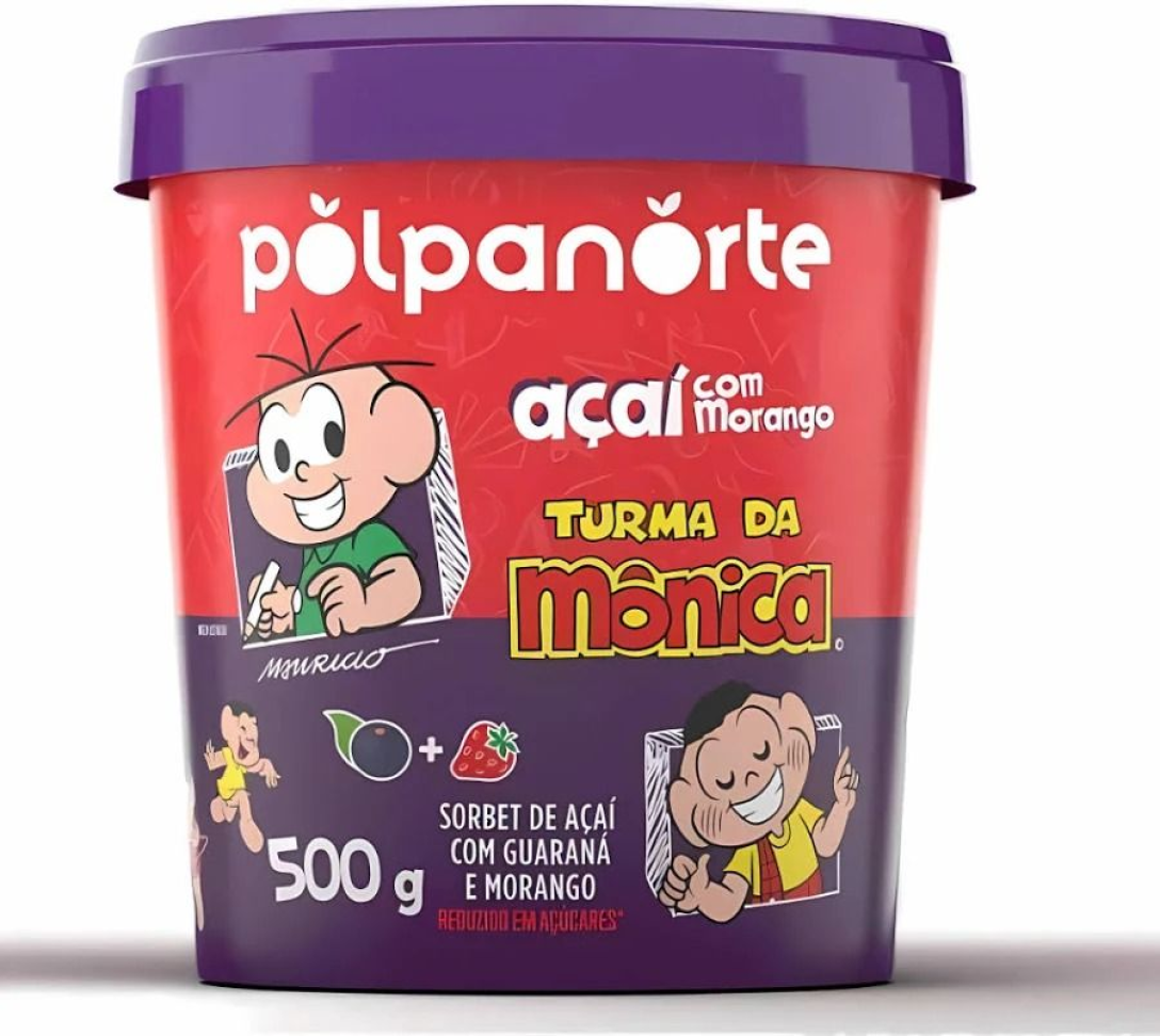 ACAI PRONTO 500ML POLPA NORTE MORANGO