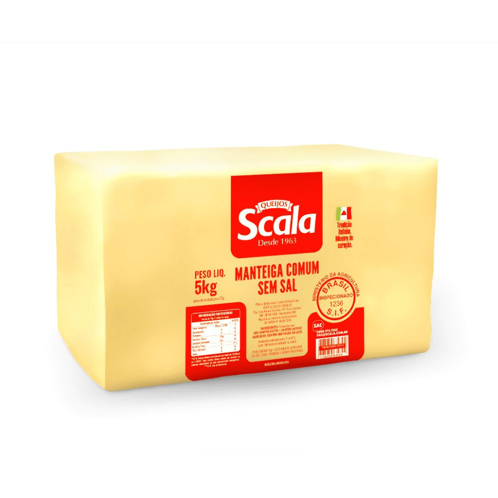 MANTEIGA 5KG S/SAL SCALA