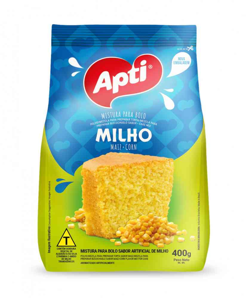 MISTURA P/BOLO 400GR APTI MILHO