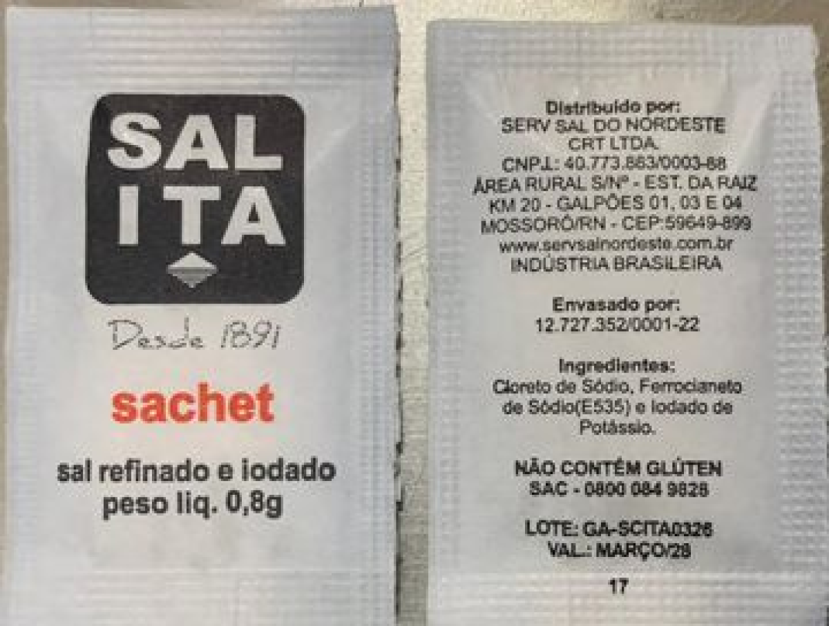 SAL REF. SACHET 1000X0.8GR ITA