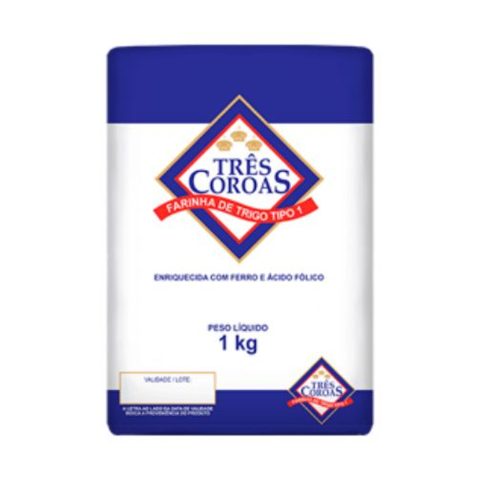 FARINHA TRIGO ESP 1KG TRES COROAS