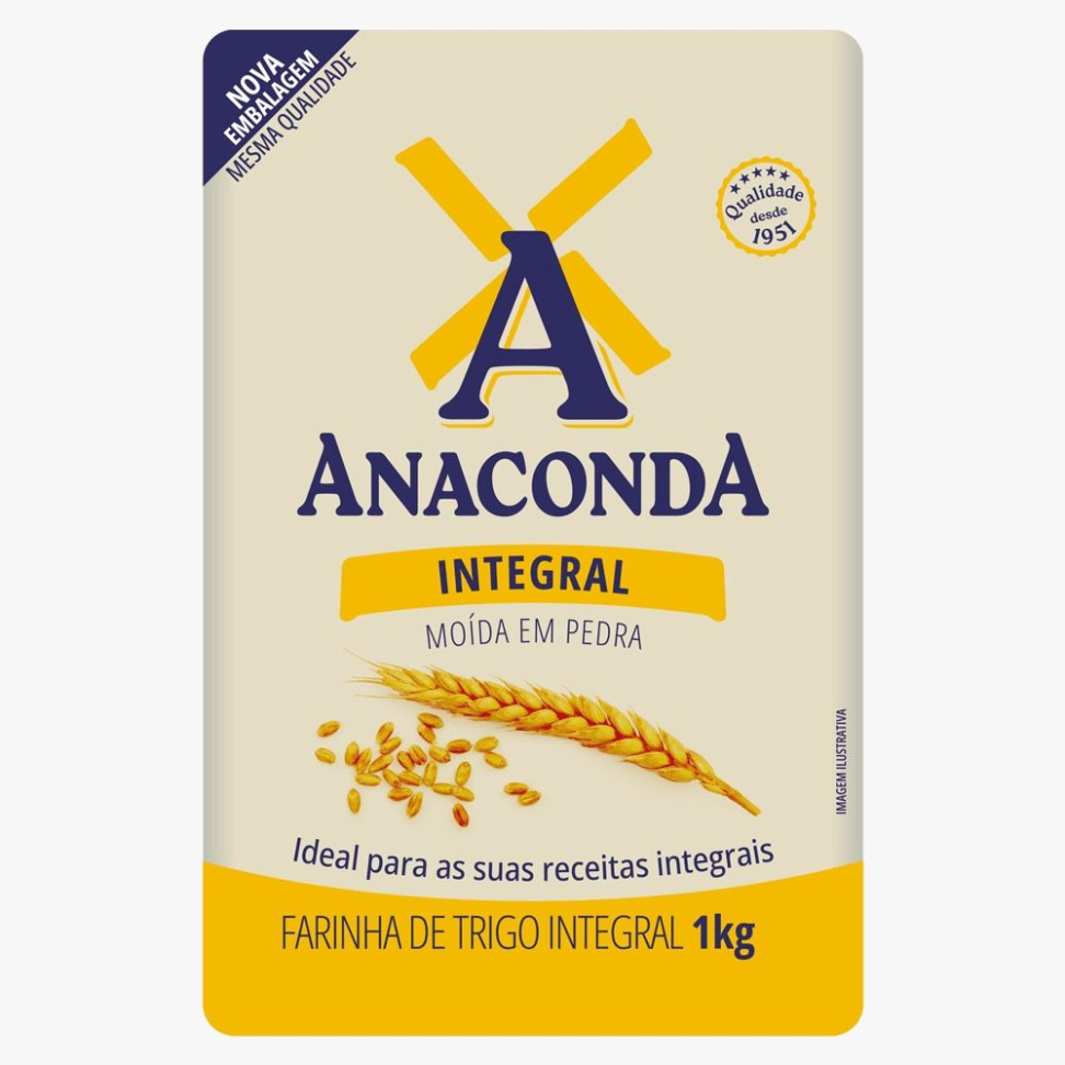 FARINHA TRIGO INTEGRAL 1KG ANACONDA