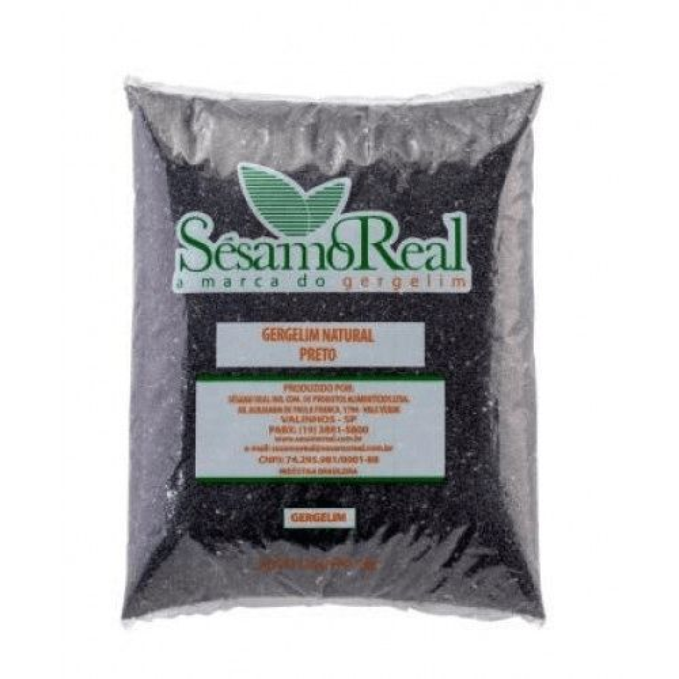 GERGELIN PRETO 1KG SESAMO REAL