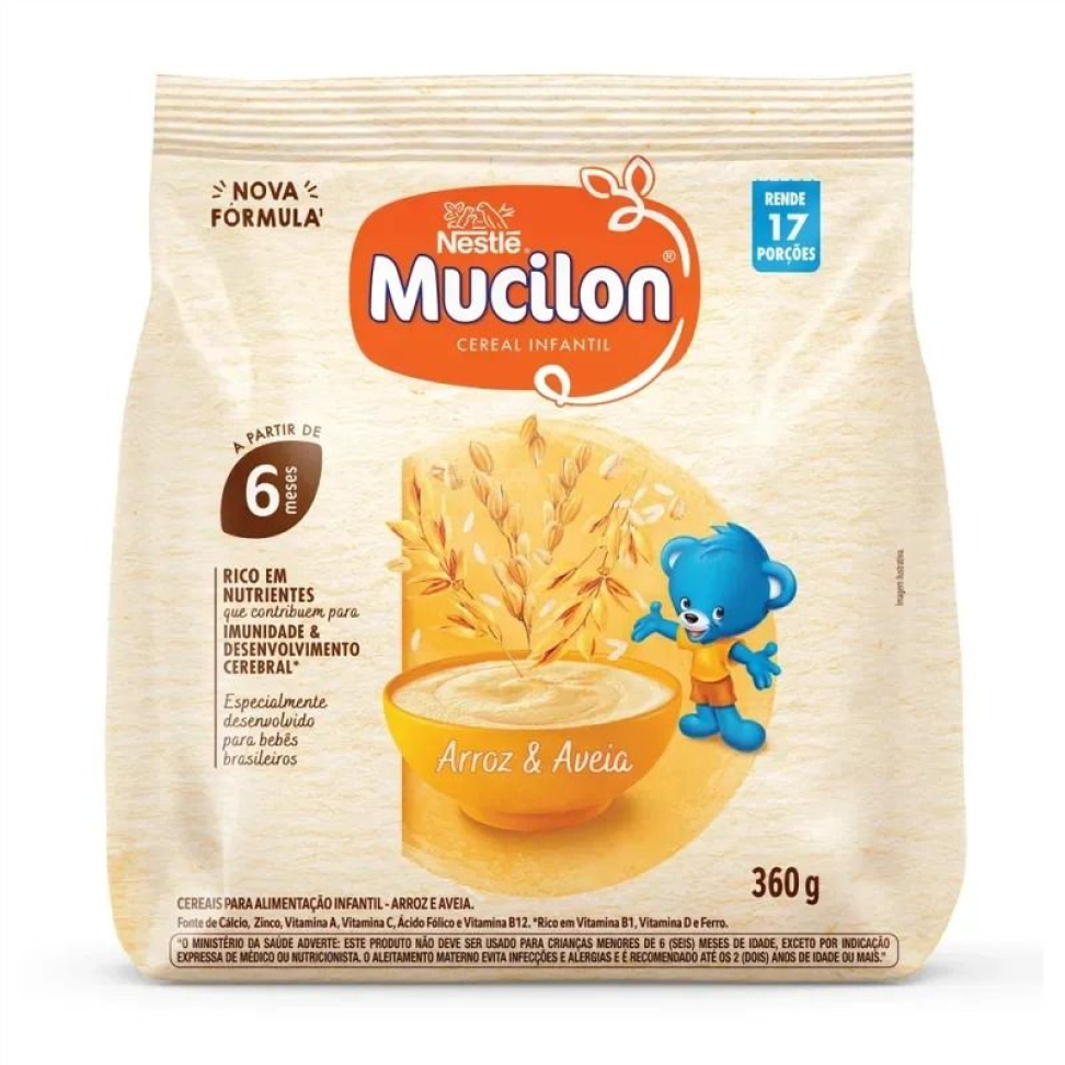 MUCILON ARROZ E AVEIA 360G NESTLE