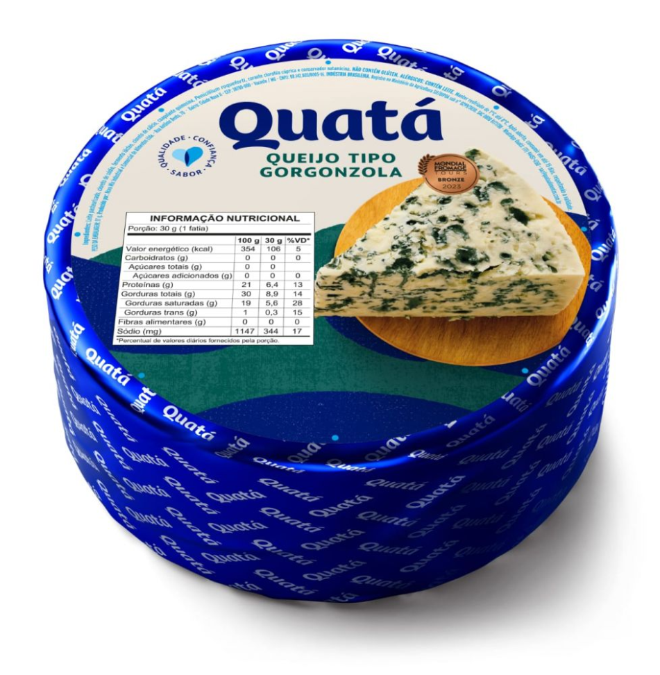 QUEIJO TIPO GORGONZOLA QUATA +/- 3KG