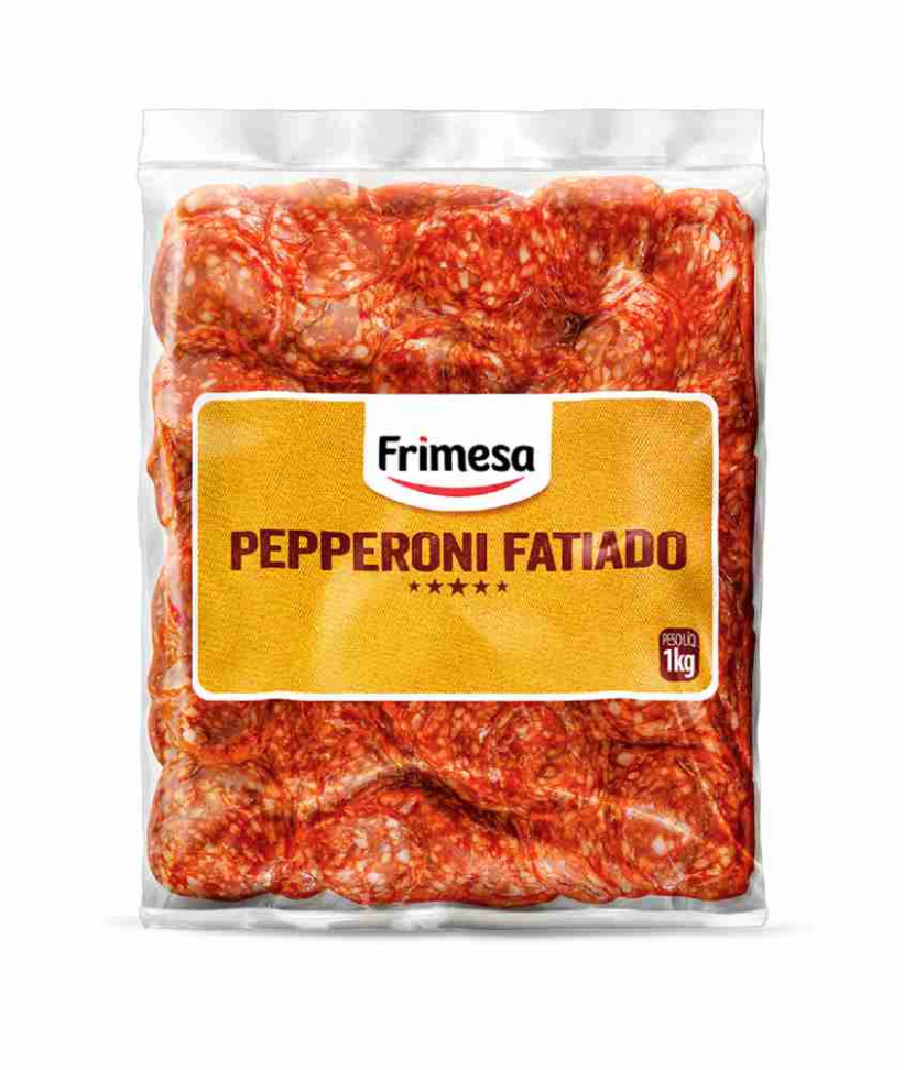 PEPPERONI FATIADO CONG 1KG FRIMESA