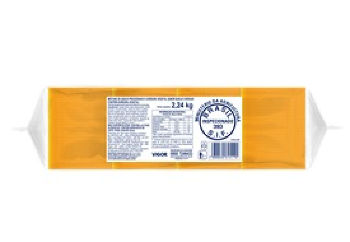 QUEIJO PROC CHEDDAR 2.24KG VIGOR FAT