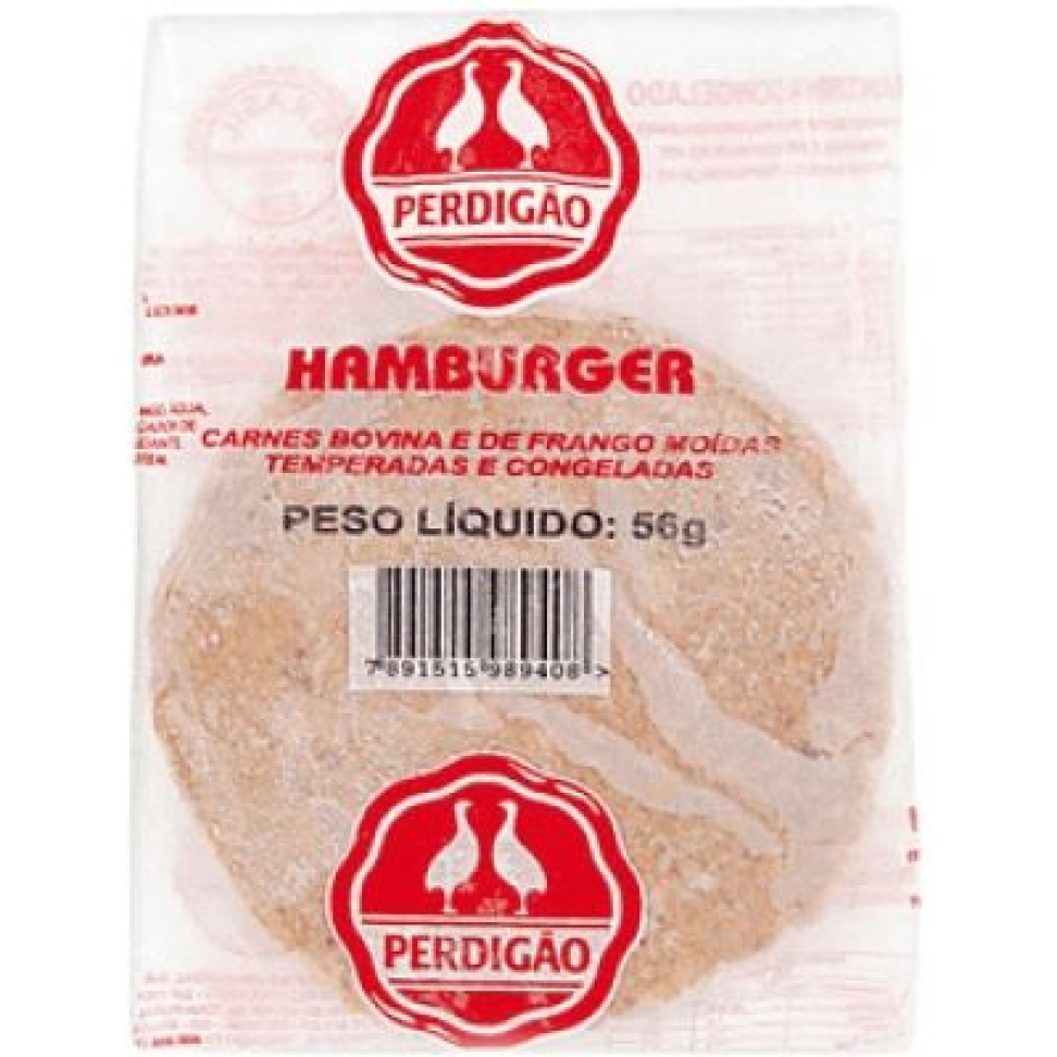 HAMB BOV/AVE 56GR PERDIGAO +/- 2KG CX 36U